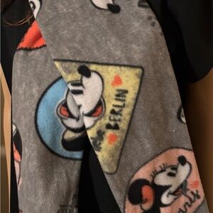 Mickey and Minnie Double Fleece Scarf Handmade